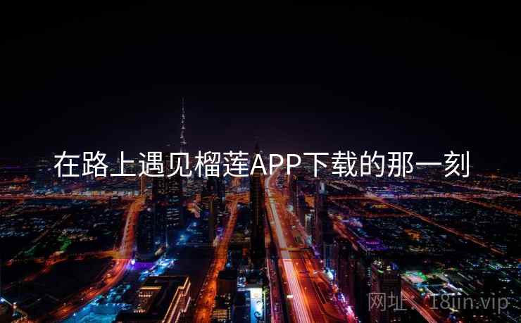 在路上遇见榴莲APP下载的那一刻