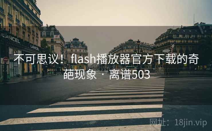 不可思议！flash播放器官方下载的奇葩现象 · 离谱503